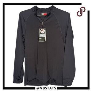 Craghoppers Men's Nosilife Nelson‎ Long Sleeve Half Zip Top Black Pepper XL NWT